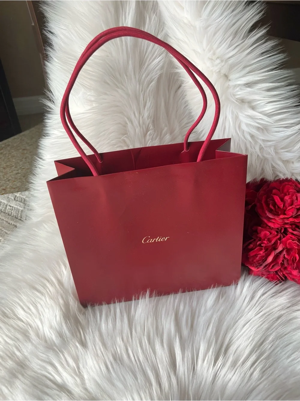 Cartier Red Luxury Gift Bag